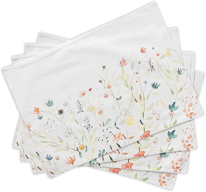 Maison d' Hermine Colmar Bundle Set 100% Cotton Set of 4 Napkins (20 Inch by 20 Inch) and Set of 4 Place Mats (13 Inch by 19 Inch) - Image 3
