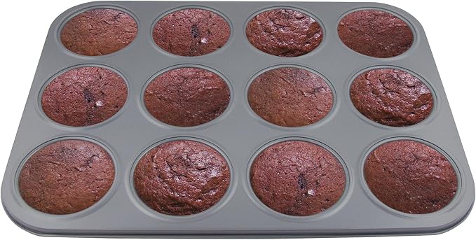 Fox Run Non-Stick Baking Pan, Whoopie Pie Pan, 12 Cup Muffin Top Pan | Nonstick For Easy Baking, Relase & Cleaning | Bake Whoopie Pies, Muffin Tops & Burger Buns | Whoopie Pie Baking Essential by foxrunbrands