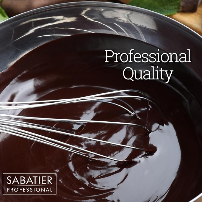 Professional Stainless Steel French Hand Whisk - Heavy Duty, Dishwasher Safe, Durable Balloon Whisk for Baking, Frothing, & Mixing - Easy to Clean, Great for Chefs & Home Cooks, Stainless Steel, 30cm - Image 7