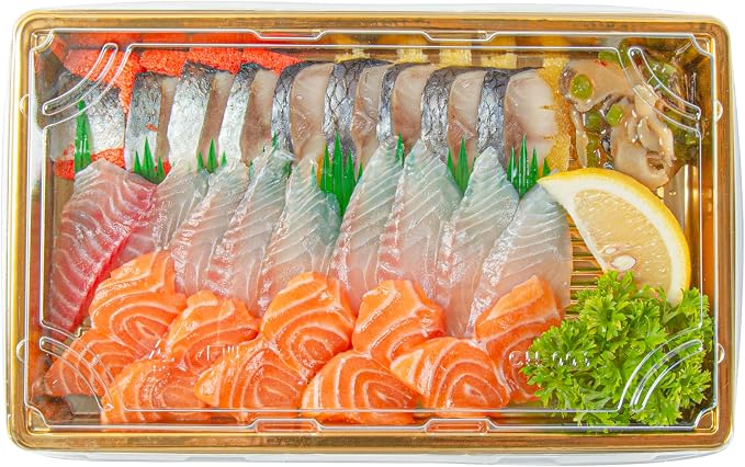 Restaurantware Plastic Sushi Trays 100 Pack of 9.2 x 5.9 x 1.77 Inch With Clear Lids Leak-Resistant Sushi Take Out Boxes Stackable Containers For Grab-And-Go - Image 10