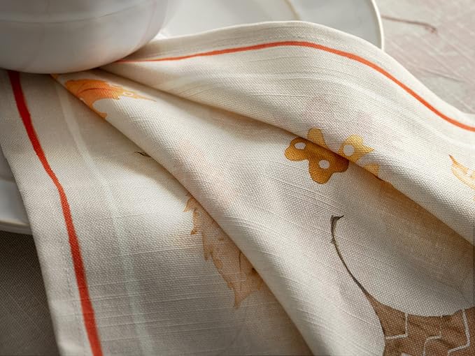 Maison d' Hermine Cloth Napkins Set of 4 Reusable 100% Cotton (20" x 20") | Everyday Square Napkins Cloth Washable Dinner Wedding Restaurant Hotel Kitchen Thanksgiving Christmas - Colours Of Autumn - Image 8