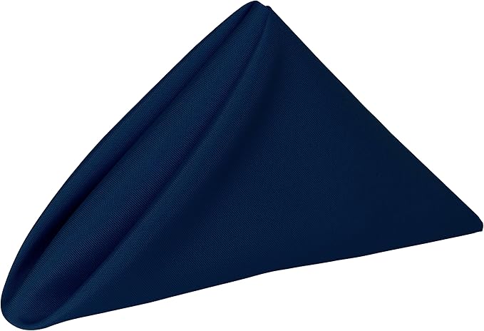 20x20-Inch Square Polyester Cloth Napkins, Royal Set of 12 by UltimateTextile