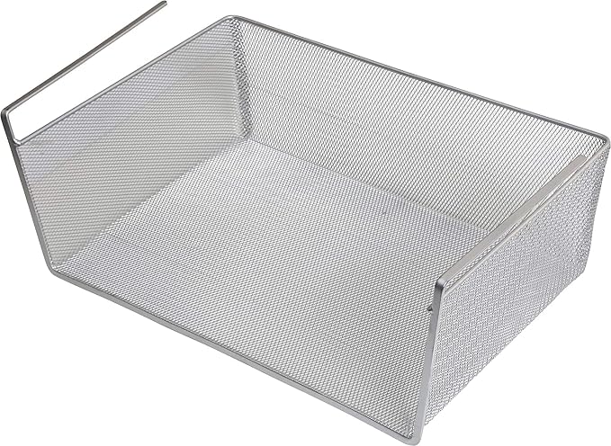 YBM Home Under Shelf Basket (12-Pack) Mesh Stainless Steel Storage Under Cabinet Hanging Basket Rack Maximize Space in Cabinets, Pantry Room, Bathroom, Laundry Room, and More, 1131 by YBMHome