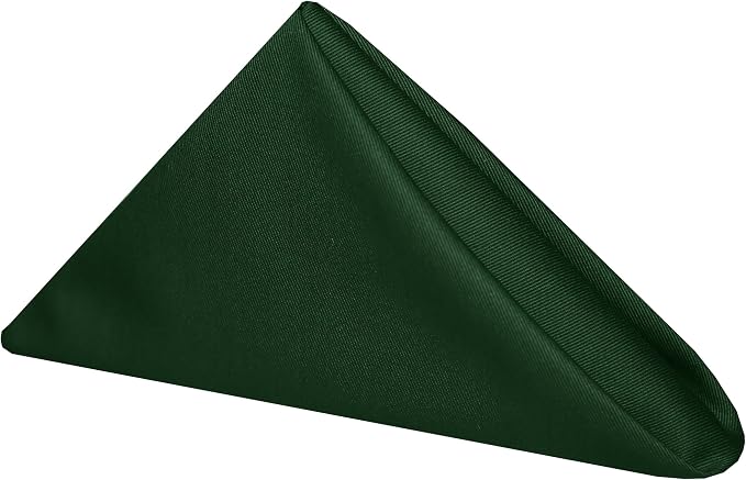 17x17-Inch Square Twill Cloth Napkins, Hunter, Set of 120 by UltimateTextile