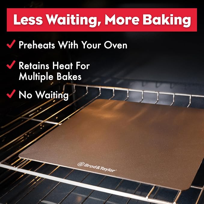 Brod & Taylor Bread Steel Original for Baking Bread & Cooking Pizza (14" x 14" x 0.1") - Image 4