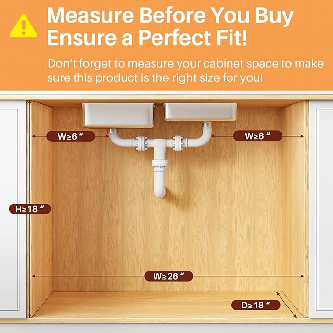 PXRACK Under Sink Organizer, 1-Pack 3-Tier Height Adjustable Thickened Metal Pull out Cabinet Organizer Shelf, Slide out Storage Drawer Rack for Bathroom Kitchen Pantry Home Organization, White - Image 2