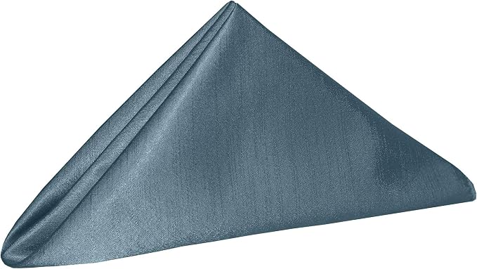 20x20-Inch Shantung Satin Cloth Napkins, Slate, Set of 120 - Image 2