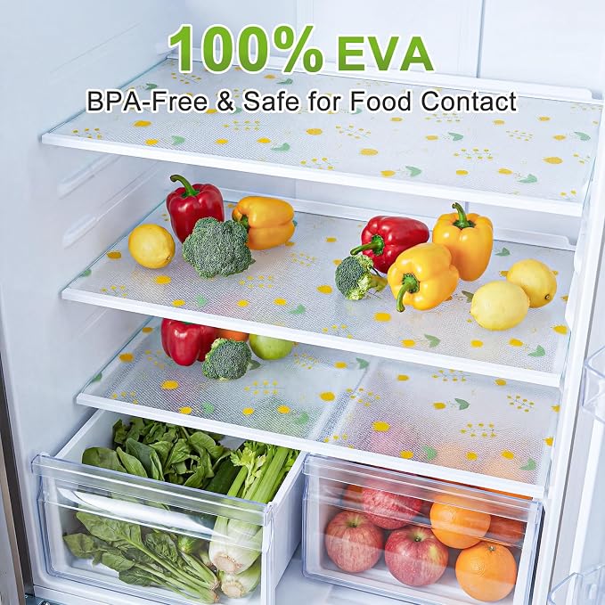 Beautysaid Shelf Liner Non Adhesive — EVA Drawer & Cabinet Liner, Waterproof Non Slip Kitchen Shelf Paper, Thick Washable Refrigerator Mat for Cabinet Shelves & Pantry, Floral, 12 in x 30 FT - Image 3