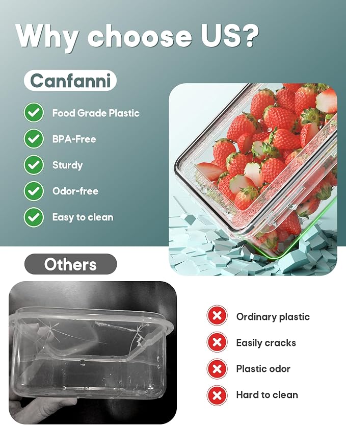 70 PCS Food Storage Containers with Lids Airtight, (35 Lids & 35 Containers) Leak proof Containers Set for Kitchen, Meal Prep, BPA-Free, PVC-Free Plastic, Microwave/Dishwasher Safe, Extra Labels & Pen - Image 5