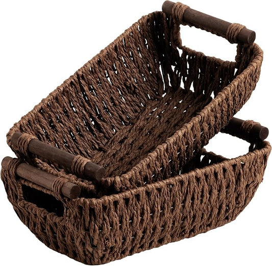 Storageworks Small Baskets For Organizing, Woven Basket For Shelves by StorageWorks