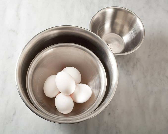 Fox Run Brands 2.75-Quart Stainless Steel Mixing Bowl, 9 x 9 x 4 inches, Metallic (Pack of 4) - Image 5