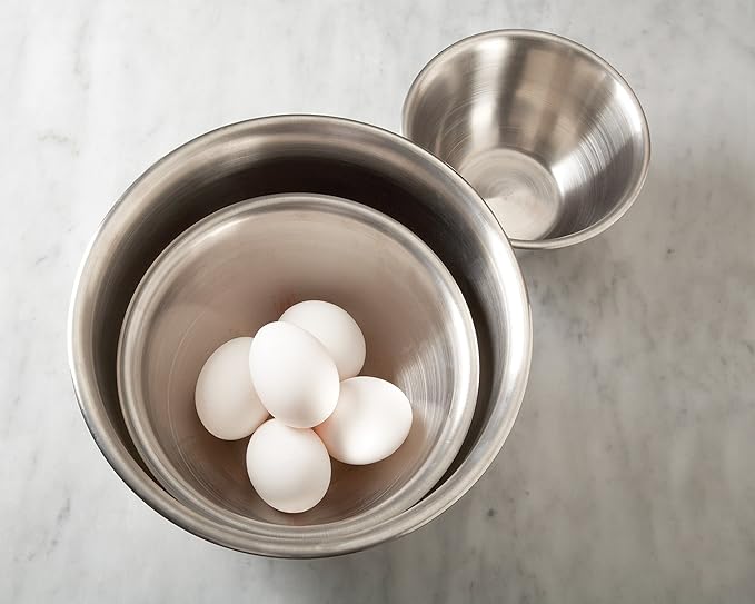 Fox Run Large Stainless Steel Mixing Bowl, 6.25-Quart, 11.75 x 5.5 inches, Metallic - Image 2