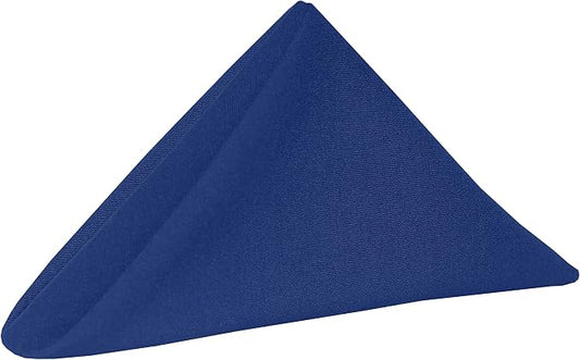 17x17-Inch Cotton-Feel Cloth Napkins, Royal, Set of 24 by UltimateTextile