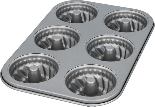RBV Birkmann, Mini Bundt Cake Spring, Carbon Steel, 18.5 x 26.7 x 3 cm, Carbon Steel, 212039 by RBV+Birkmann