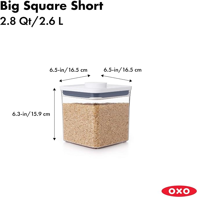 OXO Good Grips 6 Piece Canister Set with Scoops + OXO Good Grips POP Airtight Food Storage Container - Image 7