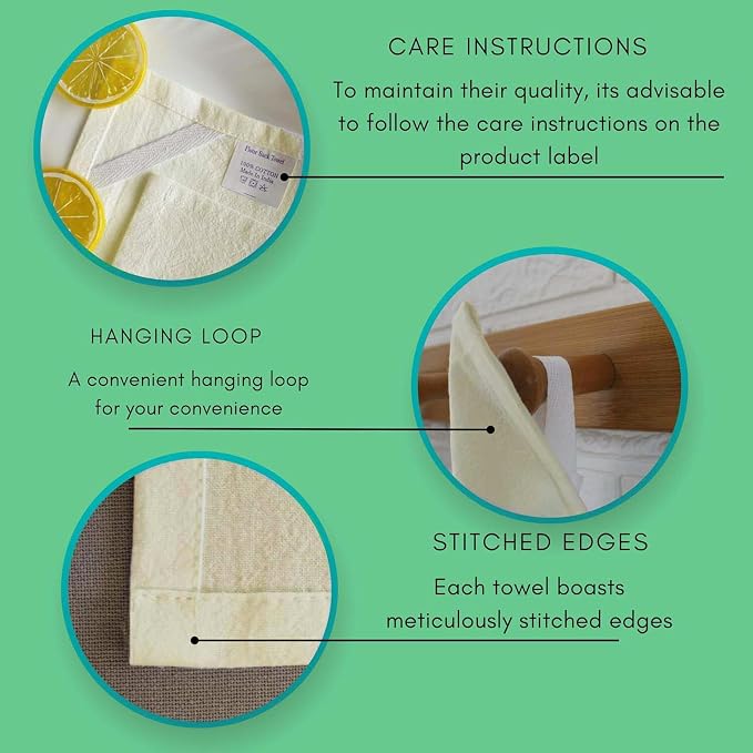 Dish Cloths Cotton| Dish Towels Absorbent and Lint Free Flour Sack| Dishcloths for Kitchen Washing Dishes| Fast Drying Dish Rags| 12 Pack 13 inch x 13 Inch Natural - Image 7