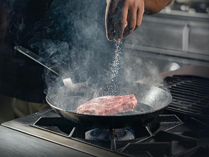 Matfer Bourgeat Black Carbon Steel Frying Pan, 8 1/2" - Image 5