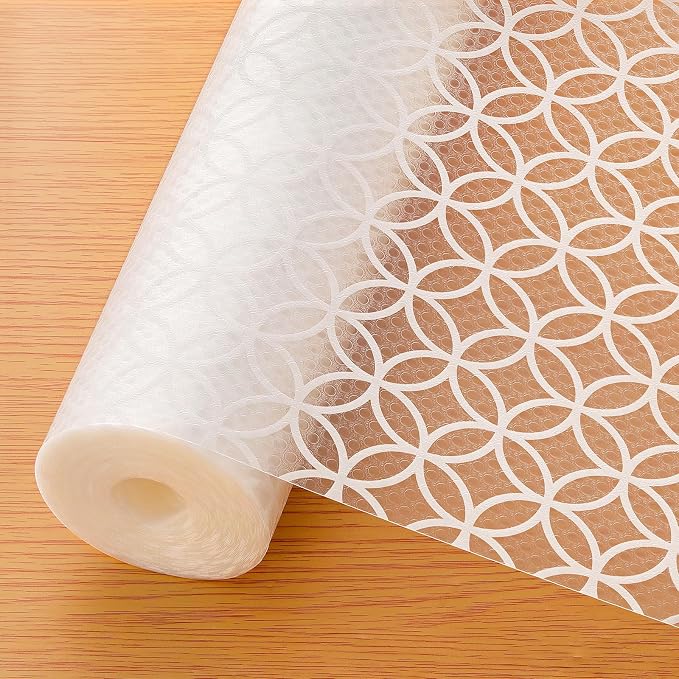 Cooyes Shelf and Drawer Liner for Kitchen Cabinets – Non-Adhesive, Waterproof, Non-Slip Cabinet Liners for Scratch Protection, Desk, Refrigerator, Shelves, Drawers with Modern Pattern by Cooyes