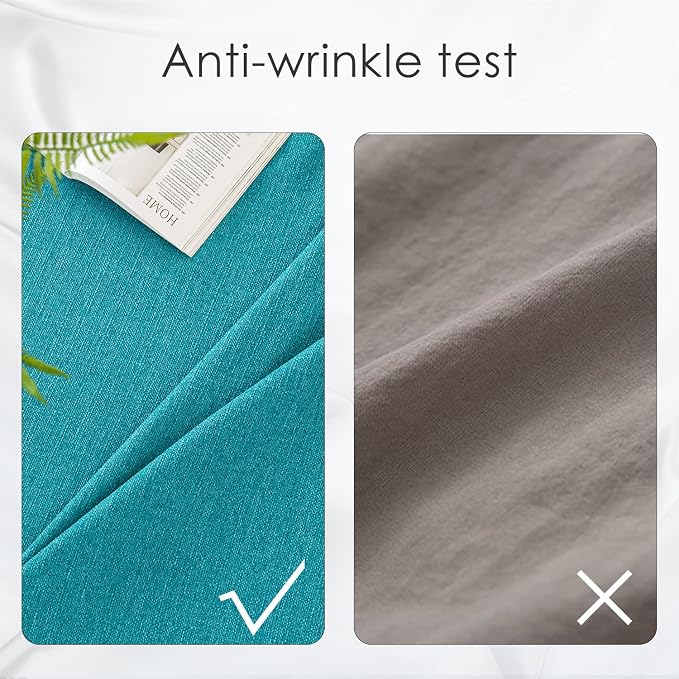 BALCONY & FALCON Rectangle Table Cloth Waterproof Lake Blue 95"x55" | Rectangular Washable Wrinkle Resistant Table Cloth Linen Fabric Tablecloths for Dining Party Kitchen Wedding and Outdoor Use - Image 4