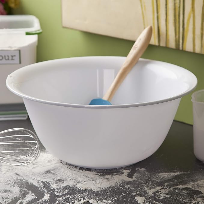 Sterilite 6 Qt Bowl for Mixing, Prepping, and Serving Food in the Kitchen, Microwave and Dishwasher Safe, Plastic, White, 12-Pack - Image 4