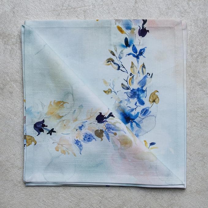 Maison d' Hermine Cloth Napkins Set of 4 Reusable 100% Cotton (20" x 20") | Everyday Square Napkins Cloth Washable Dinner Party Wedding Restaurant Hotel Kitchen Spring Summer - Lazy Summer Days - Image 9