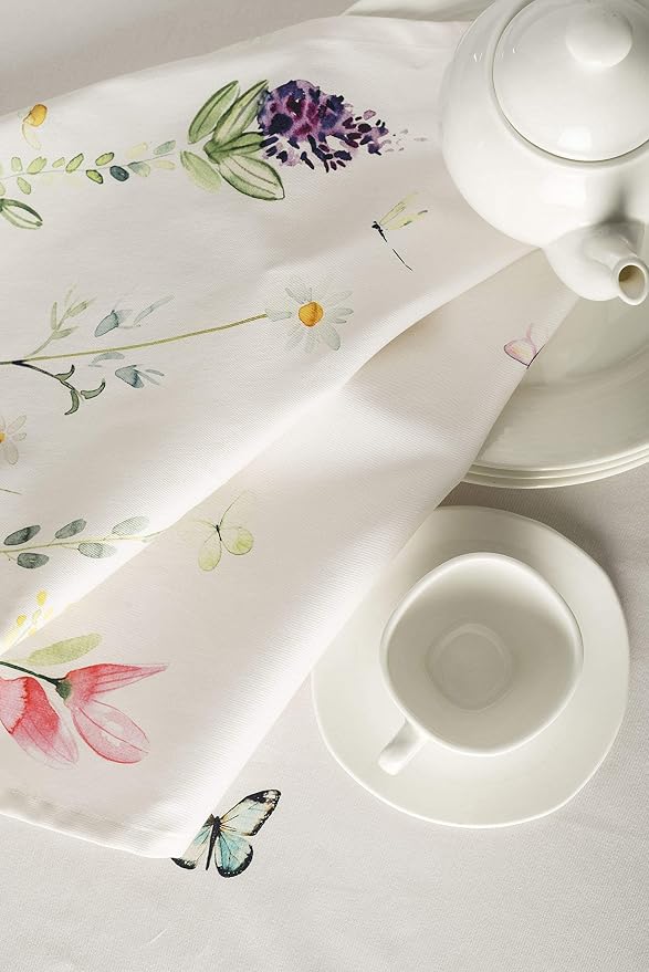 Maison d' Hermine Botanical Fresh Bundle Set 100% Cotton Set of 4 Napkins (20 Inch by 20 Inch) and Set of 4 Place Mats (13 Inch by 19 Inch) - Image 6