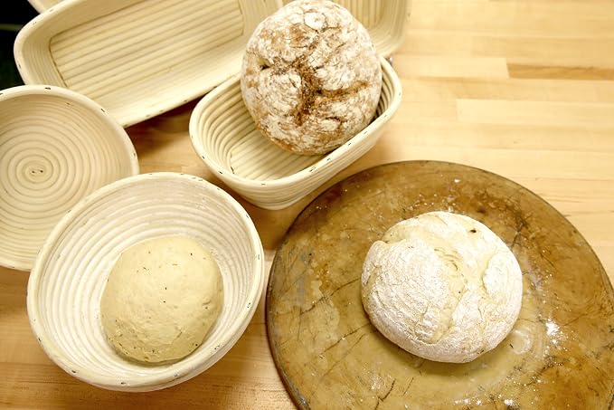 Frieling Rectangular Brotform Proofing Basket - 12 x 5.5-inch, Natural Cane & Cotton Liner - For Sourdough Bread Baking & Rising - Includes Banneton Liner - Image 2