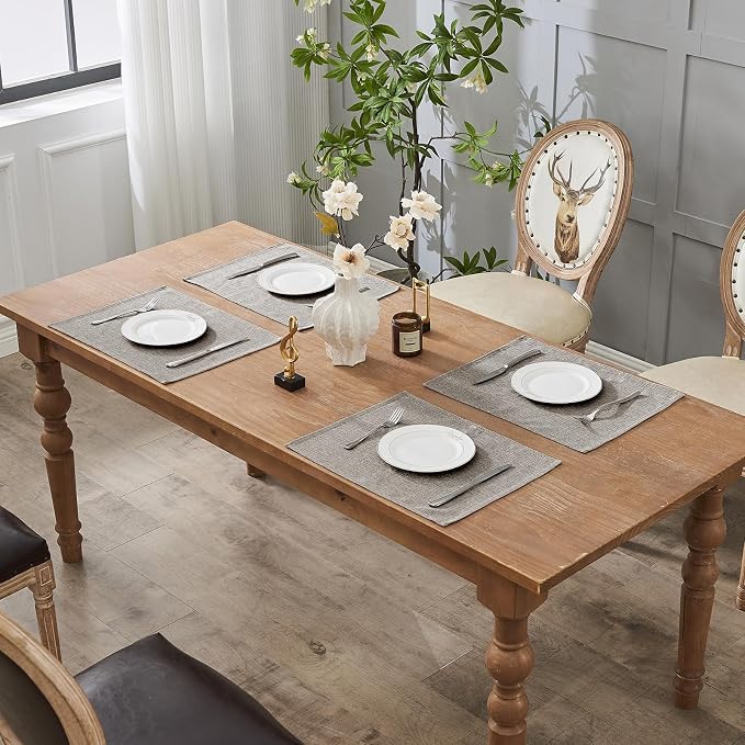 BALCONY & FALCON Rectangle Table Cloth Waterproof Taupe Grey 13.8"x 17.7" 4pcs - Image 7