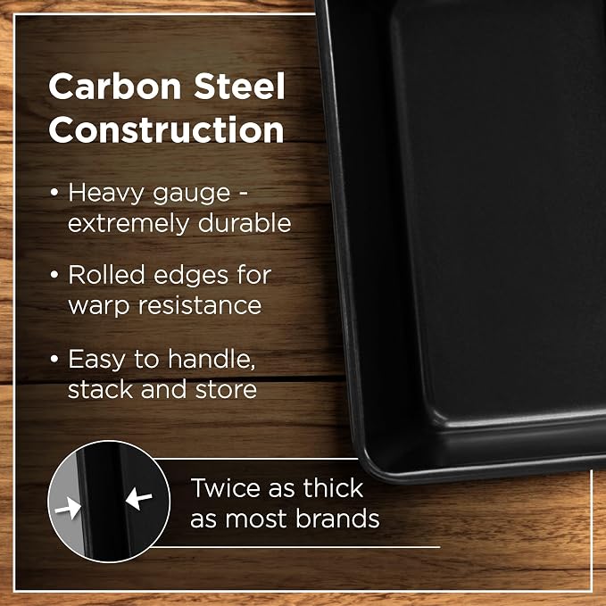 Wrenbury Pro 1lb Bread Loaf Pan 8x4 Set 2 - Loaf Tins for Baking Non Stick | Toughened Heavy Gauge - Twin Pack - Banana Bread Loaf Pan - Air Fryer Safe - Image 5