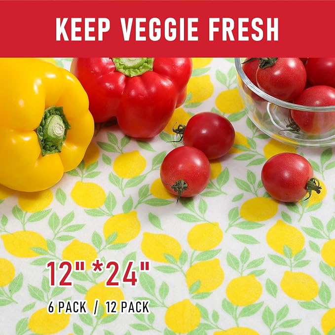 Cooyes 6 Pack Polyester Shelf Liners for Kitchen Cabinets, 12" × 24", Non-Slip Refrigerator Liners Machine Washable, Refrigerator Drawer Mats for Glass Shelves and Kitchen Cabinets - Image 3