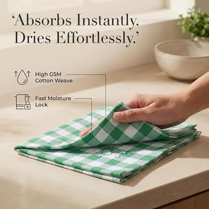 Urban Villa Cloth Napkins Cotton 20x20 (Set of 12) Hunter White - Image 3