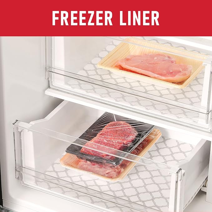 Cooyes Non Slip Refrigerator Liners, 2-in-1 Fridge Mats and Fresh-Keeping Shelf Liners, Absorbs Excess Moisture, BPA-Free, Multiple Sizes for Glass Shelves Kitchen Cabinets Drawers, 12" x 360" - Image 8