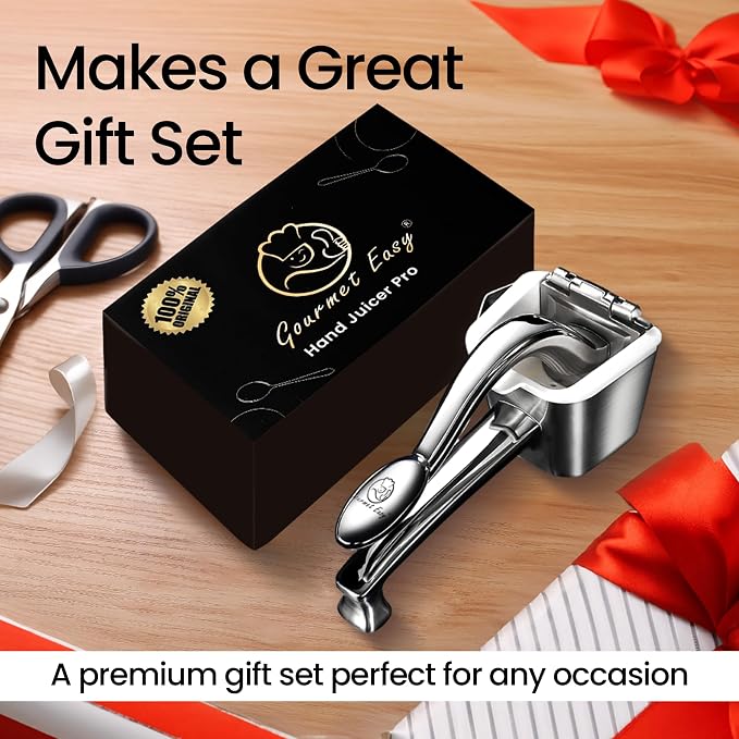 Gourmet Easy Stainless Steel Lemon Squeezer/Citrus Juicer 5-Year Warranty | Heavy-Duty Constructed Stainless Steel, Senior Friendly Easy Press / Clean, Suitable for Lemon, Lime, Orange - Image 7
