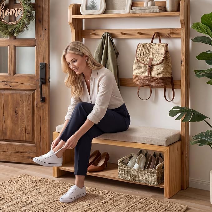 StorageWorks Large Wicker Baskets with Handles, Seagrass Basket, 1-Pack | Handwoven Wicker Baskets for Organizing,Seagrass Storage Basket,Woven Baskets for Storage,Wicker Basket Large,15" x 11" x 6¾" - Image 6