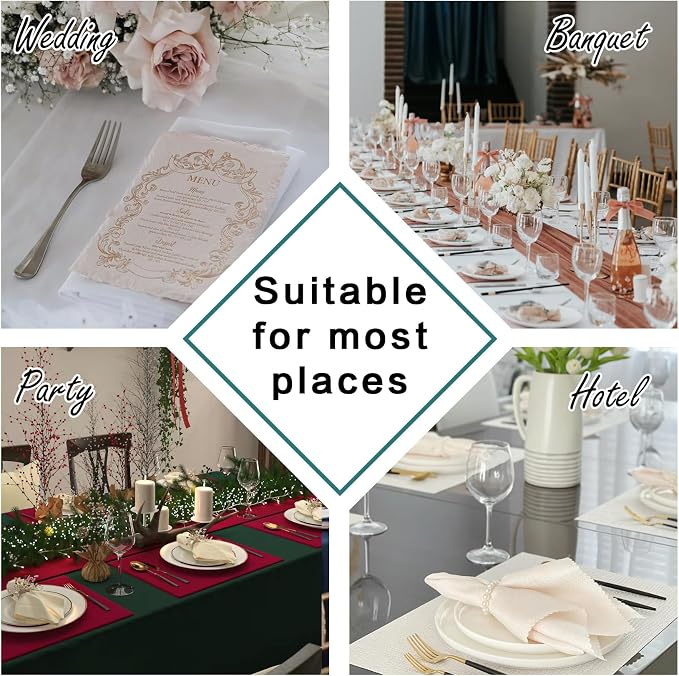 Bailarina Cloth Napkins Set of 80,17x17 inches Dinner Napkins Cloth Washable,Polyester Square Table Cloth Napkin Bulk with Hemmed Edges Ideal for Banquets, Parties and Weddings-Orange - Image 7