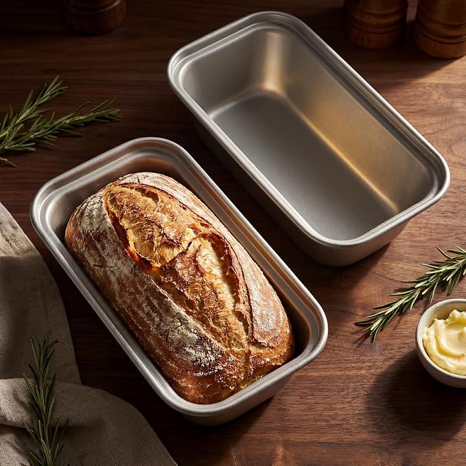 Uiifan 12 Pack Mini Loaf Pans, 6.1 x 3.3 x 2.1 in, Silver | Non Stick Small Bread Pans, Rectangle Banana Bread Tins, Tiny Carbon Steel Baking Pan, for Halloween Baking, Picnics, Party - Image 7