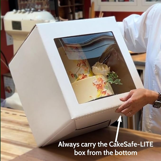 CAKESAFE LITE Cardboard Cake Carrier 14" x 14" x 13" - Image 6