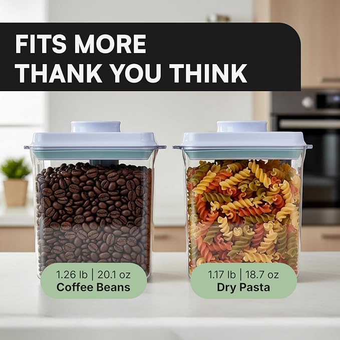Bop Top Airtight Food Storage Containers | Pop-Top Lid | 7 Cups / 57 Oz | kitchen canister set, for flour, sugar, snacks, pasta, baking - Image 4