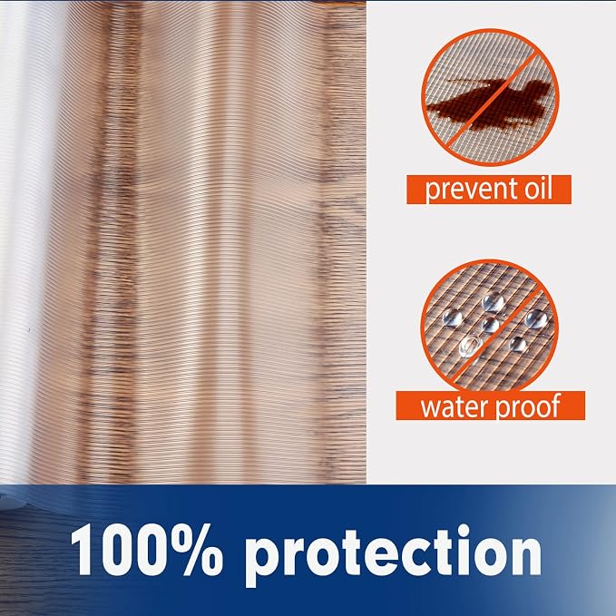 Shelf Liner, Drawer Liner, 17.7 Inches x 20 FT Cabinet Liner for Kitchen Cabinets Non-Adhesive Shelf Liners, Waterproof Shelf Paper with Non-Slip, Durable Liners, Clear - Image 6