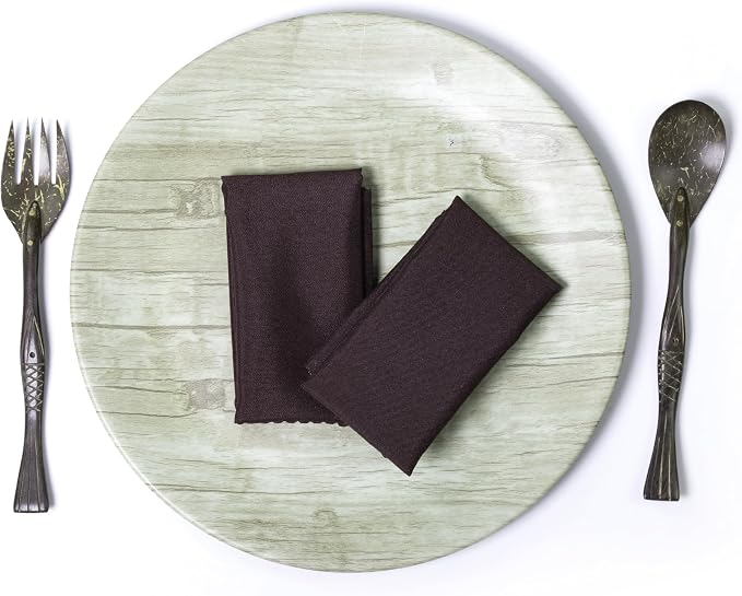 Pack of 100 PCS Cloth Napkins 17x17 inch Washable Polyester Dinner Napkins Soft Table Napkins for Wedding Party Dining Banquet Bistro Decoration - Plum - Image 3