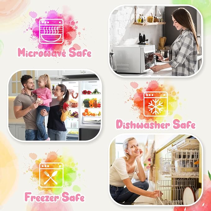 100 Sets 16 oz Plastic Deli Food Containers with Lids Bulk, Clear Airtight Disposable Food Storage Containers, Microwave, Freezer and Dishwasher Safe, for Meal Prep Soup Takeout Meal Prep Storage - Image 4