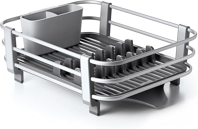 OXO Good Grips Aluminum Dish Rack Good Grips Stainless Steel Measuring Cup and Spoon Set (8 Pieces) - Image 2