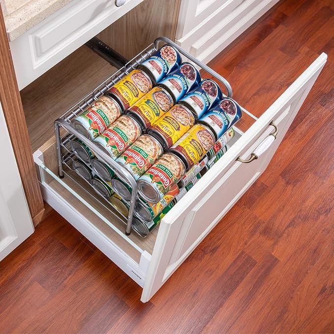 Can Organizer for Pantry, Can Rack Can Storage Dispenser for Canned Food (3 tiers) - Image 3