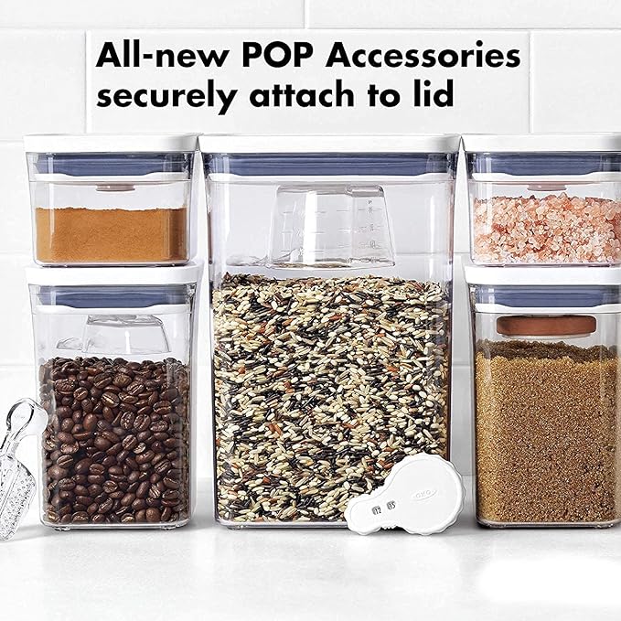 OXO Good Grips POP Container - Airtight Food Storage - 2.3 Qt Square (Set of 4) for Spaghetti and More - Image 6