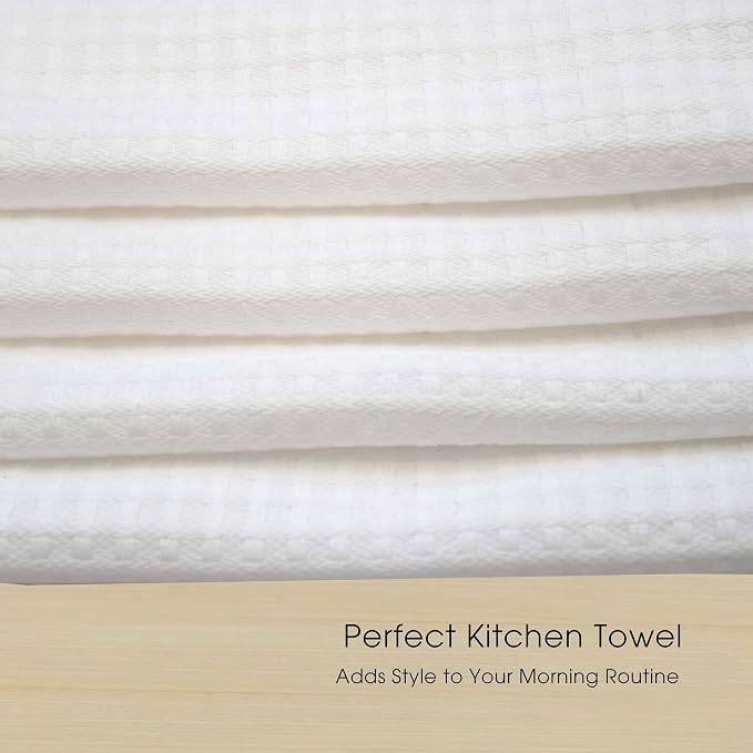 Urban Villa Kitchen Towels Cotton Dish Towels 20”x30” (Set of 6)Red/Grn/Wht - Image 4