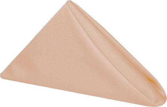 17x17-Inch Square Twill Cloth Napkins, Peach, Set of 60 by UltimateTextile