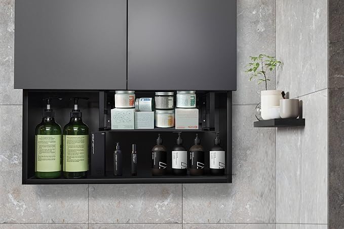 Nxconsu Under Shelf Basket 2 Pack, Cabinet Storage Organizer, 13.4" Black | Solid Metal Bottom Holds Up to 30 lb with No Drilling for Kitchen Cupboard Pantry Bookshelf Closet Laundry and Bath - Image 7