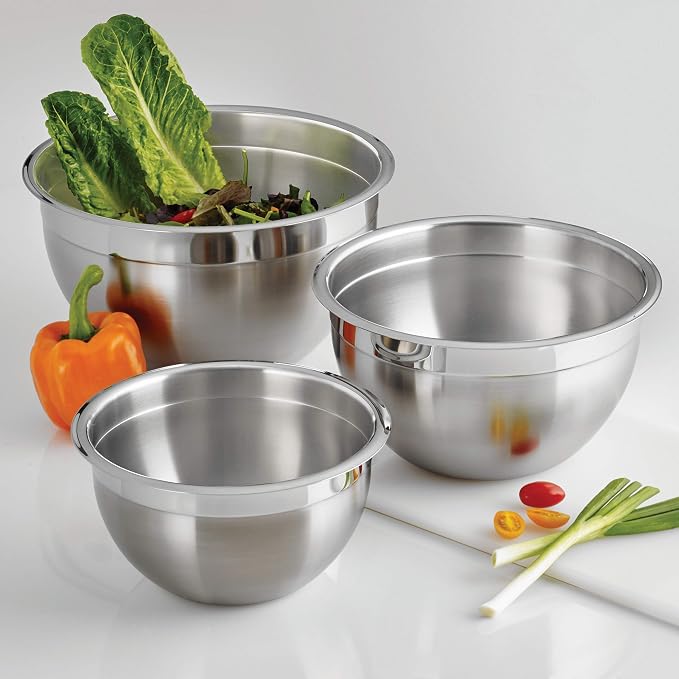 Tramontina Gourmet 5-Quart Stainless Steel Mixing Bowl | Ideal for Salads, Preparing and Serving, Dishwasher-Safe - Image 2