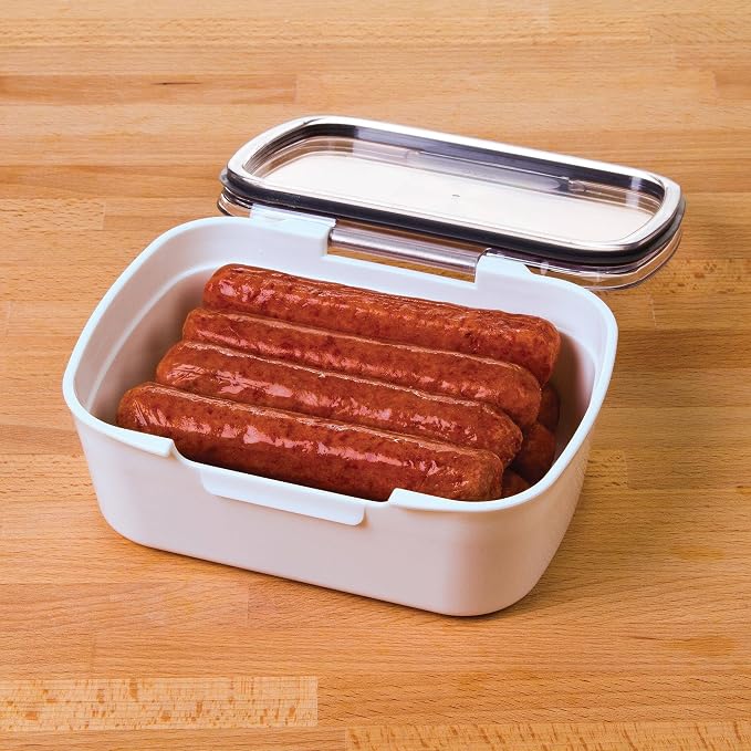 ProKeeper Mini Deli Storage Container, Airtight Silicone Seal for Fresh Keeping, Stores Deli Meats, Cheeses, and More, 5.75 Inches Long | Ideal for Deli Meats, Cheeses, and More, Dry-Erase Compatible Lid for Labeling, BPA-Free and Dishwasher Safe - Image 6