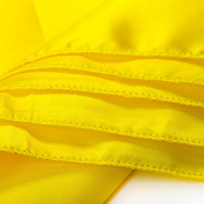 MDS® Pack of 25 Satin Napkins 12 x 12 Inch, Soft Silky Reusable Cloth Dinner Table Napkins for Wedding Décor, Reception, Birthday, Parties, Banquets, Catering, Restaurants & Hotel - Yellow - Image 6